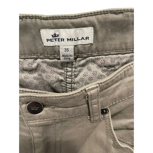 👖✨PETER MILLAR Men’s Gray Pants 35x34 Classic Fit✨👖 - Picture 3 of 3